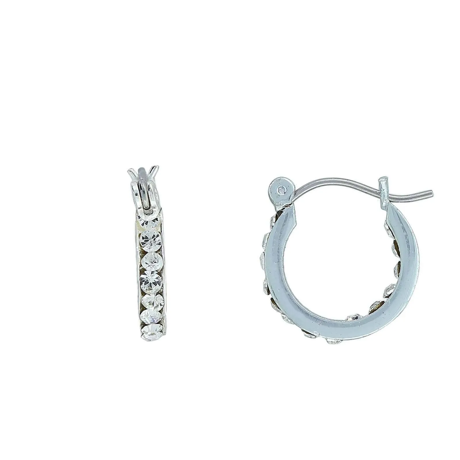 2028 Jewelry Austrian Crystal Hoop Earrings