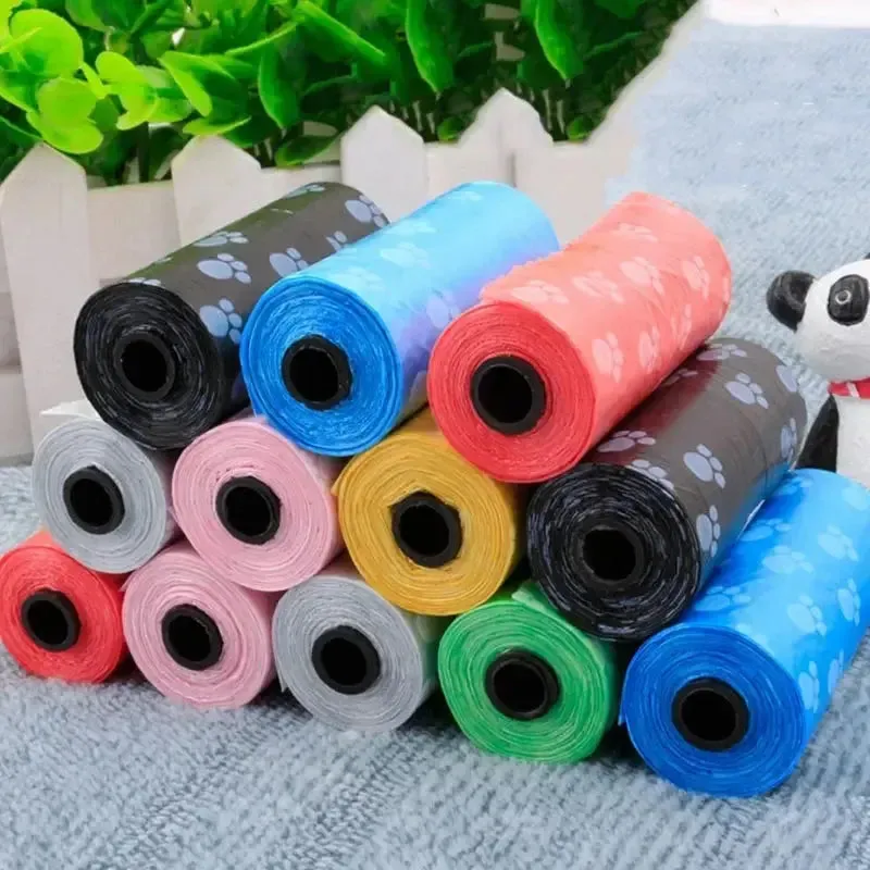 5 Rolls Dog & Cat Poop Bags Set