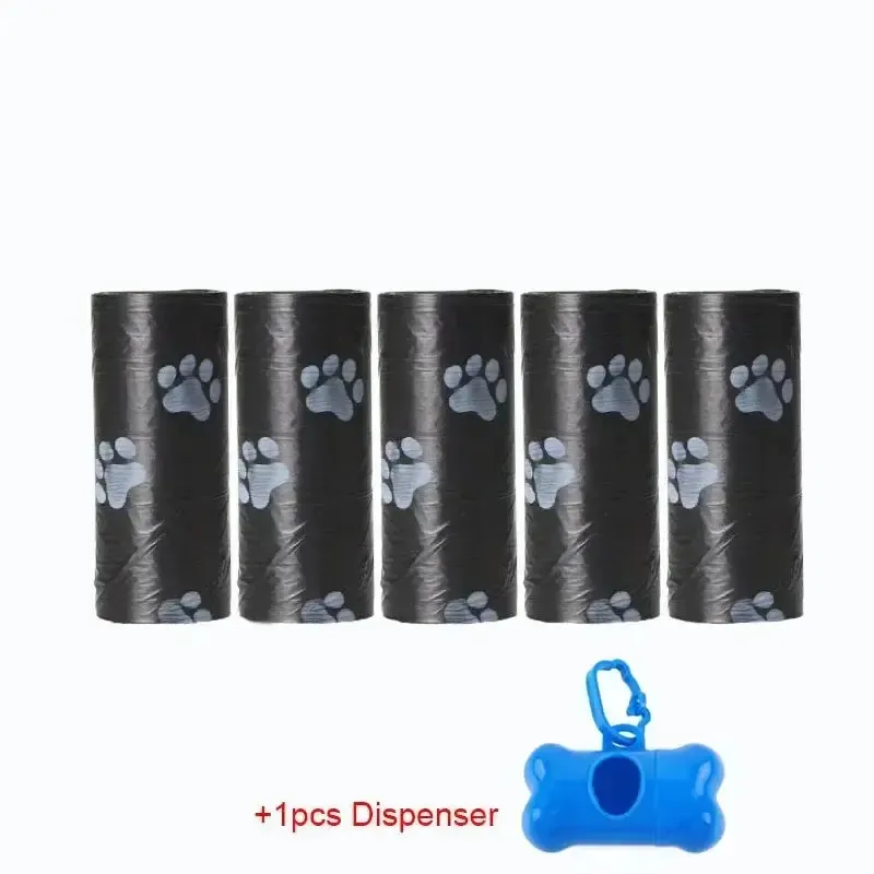 5 Rolls Dog & Cat Poop Bags Set