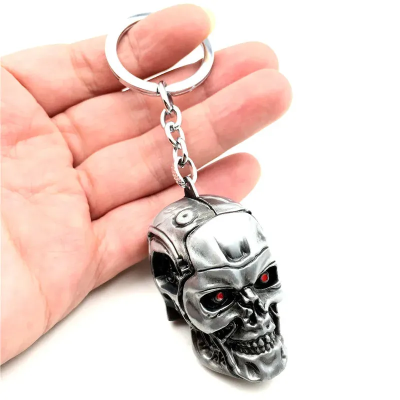 ALR™ Terminator 3D Skull Head Keychain