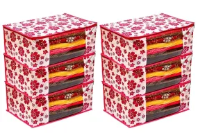 BB BACKBENCHERS Multipurpose Storage Bag ( pack of 6 , flower )