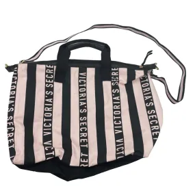 BLACK & PINK TOTE by VICTORIAS SECRET Size:MEDIUM