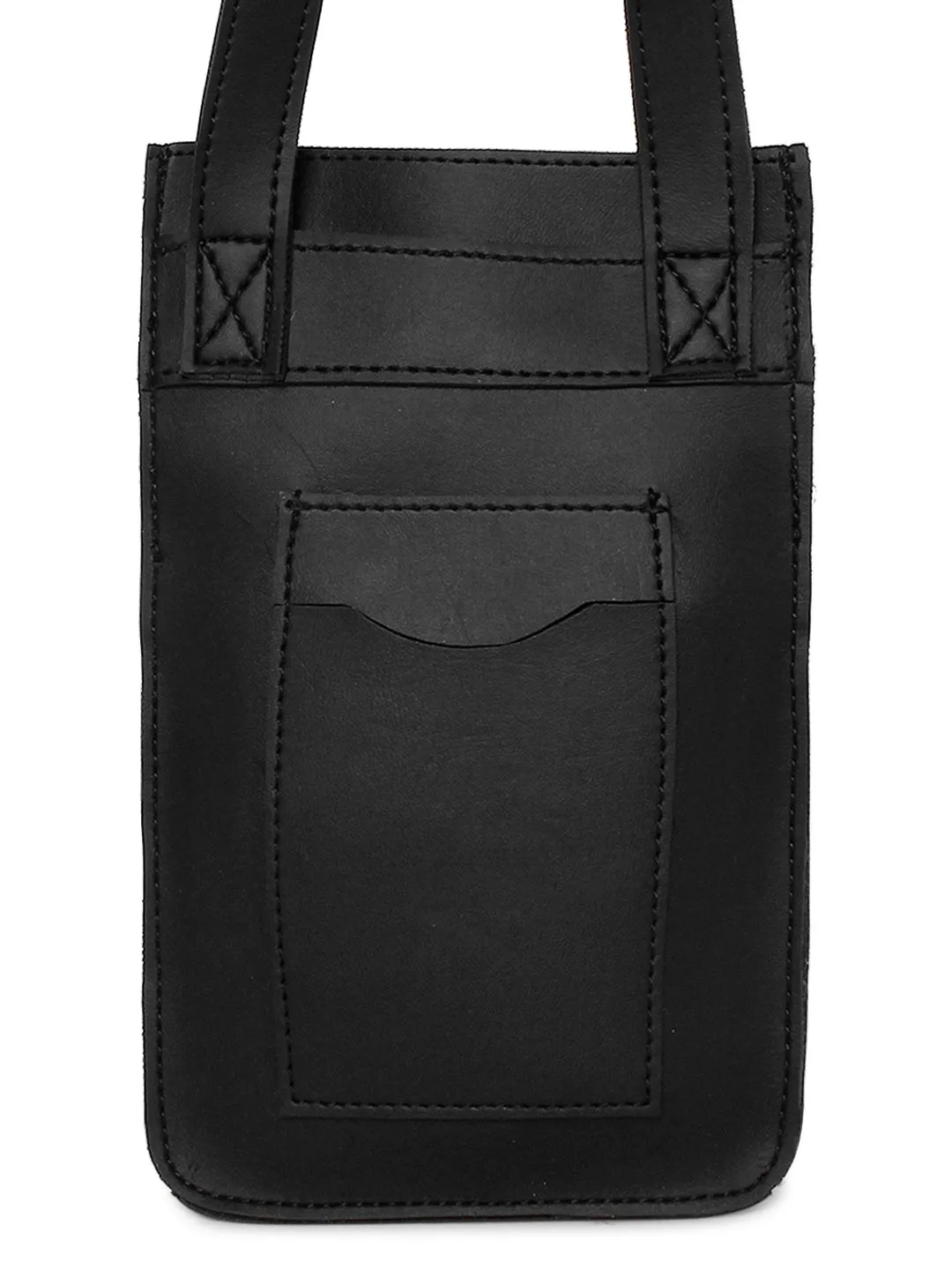 Black Unisex Crossbody Bag