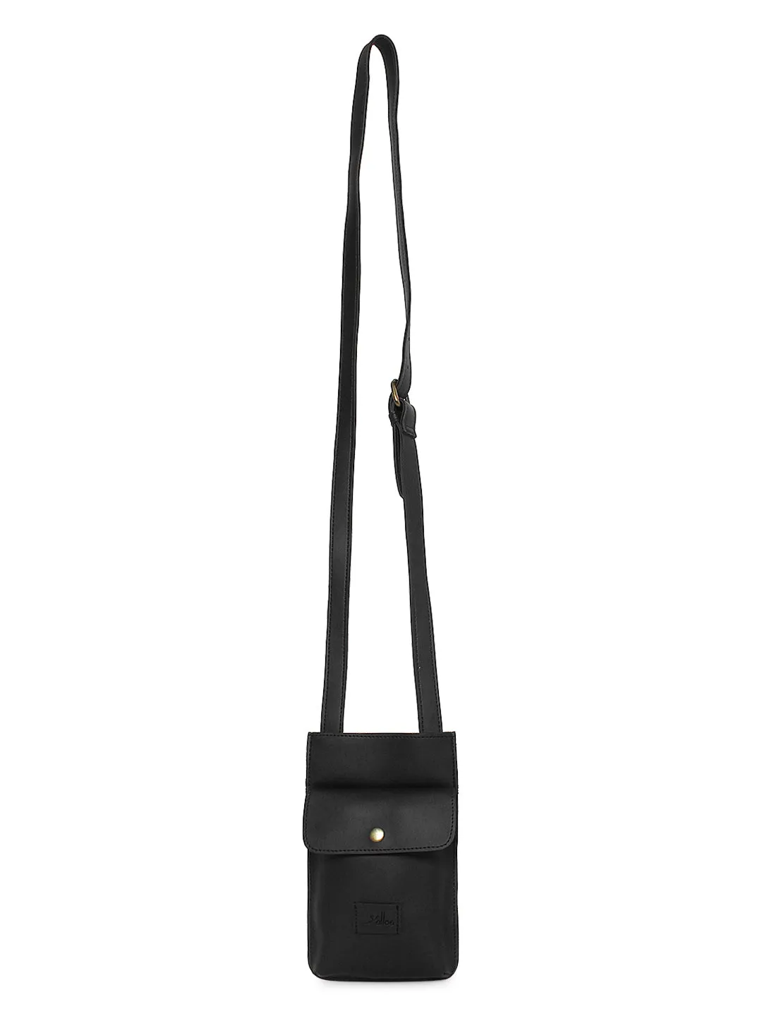 Black Unisex Crossbody Bag