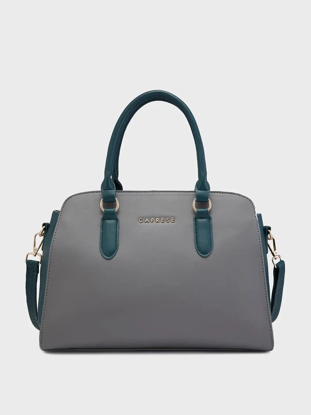 Caprese Foxy Satchel Large Handbag Grey