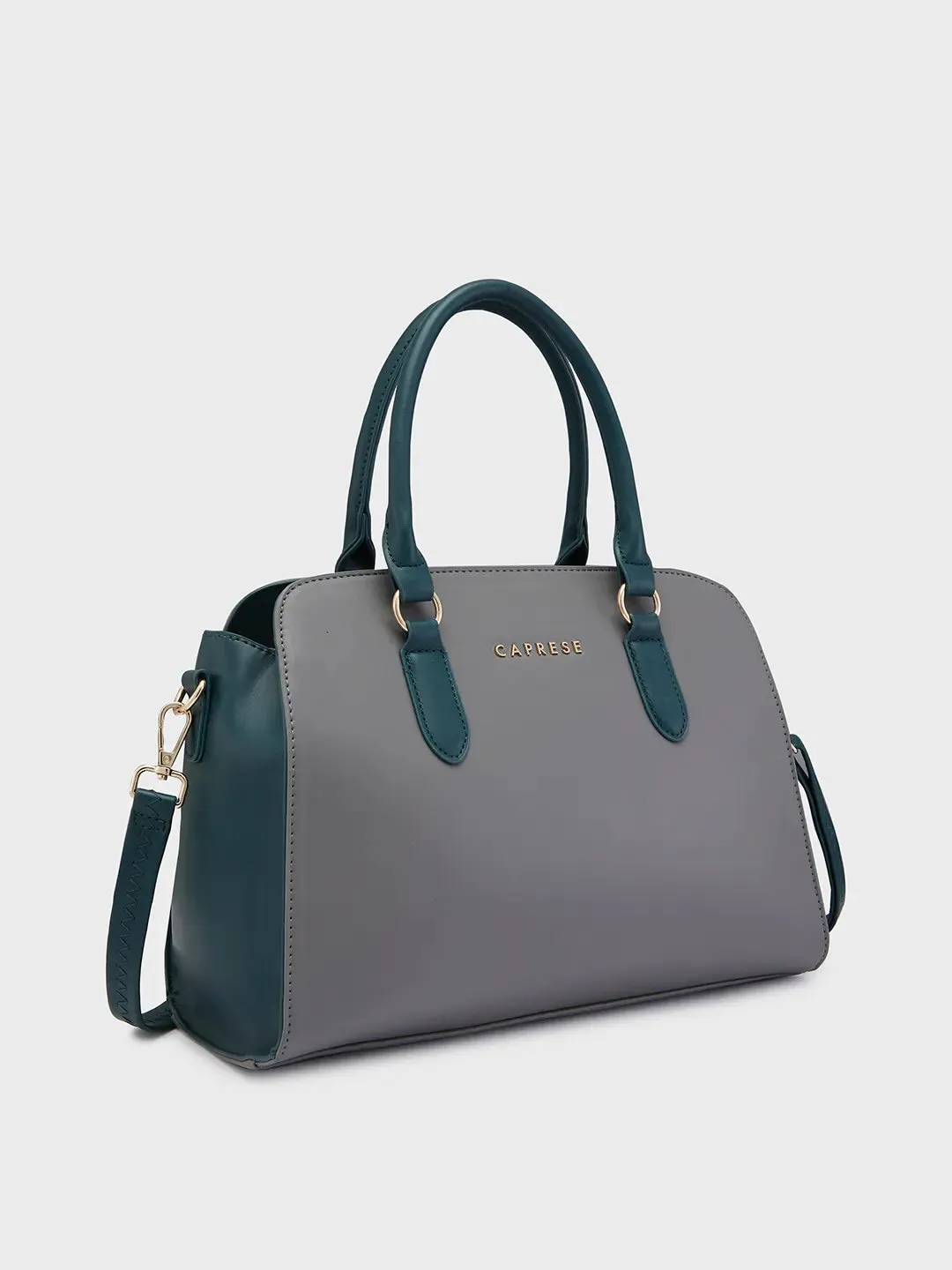 Caprese Foxy Satchel Large Handbag Grey