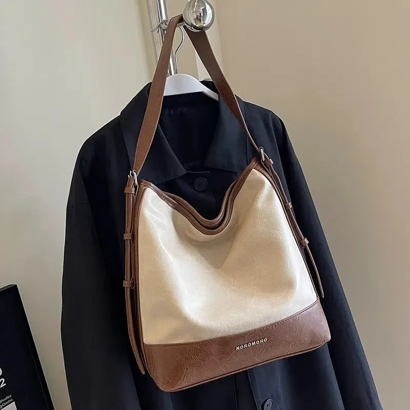 Casual Leather Shoulder Bag