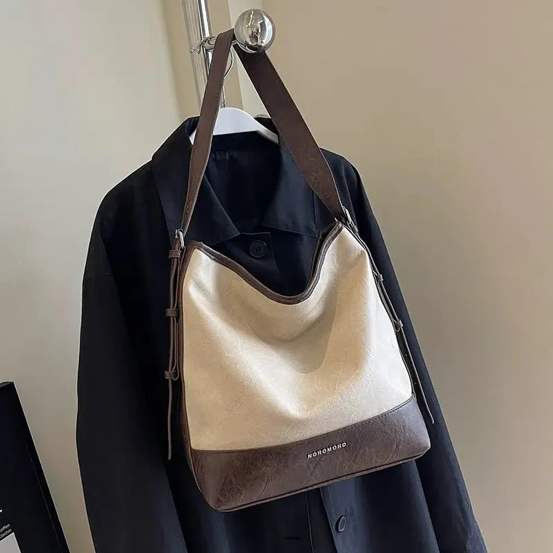 Casual Leather Shoulder Bag