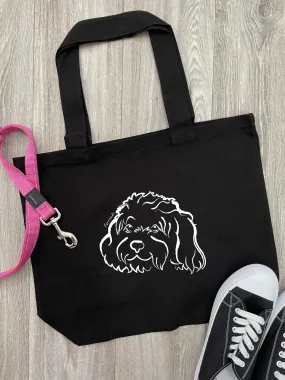 Cavoodle Cotton Canvas Shoulder Tote Bag