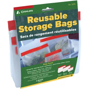 Coghlan's Reusable Storage Bags 3-Pack - Red