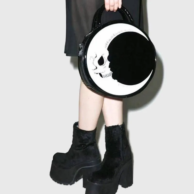 Crescent Moon Skull Bag