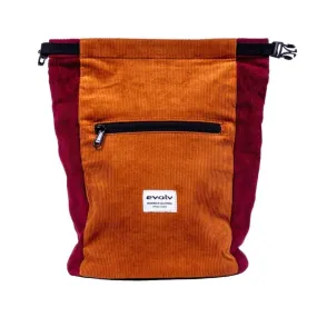 Evolv Corduroy Bouldering Chalk Bucket - Brown/Ruby