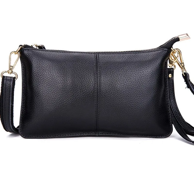 Fashionable Candy Color Women's Leather Crossbody Bags