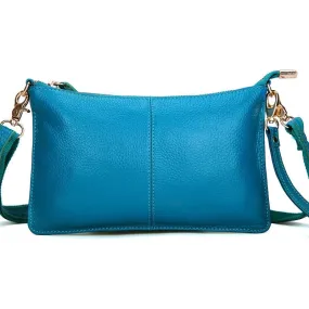 Fashionable Candy Color Women's Leather Crossbody Bags