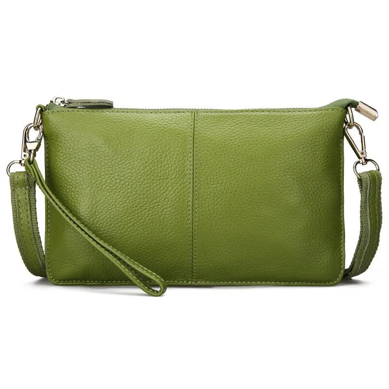 Fashionable Candy Color Women's Leather Crossbody Bags