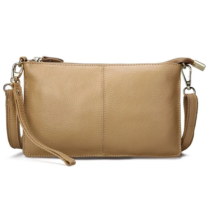 Fashionable Candy Color Women's Leather Crossbody Bags