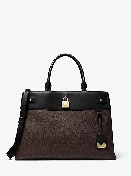 Gramercy Large Logo Satchel