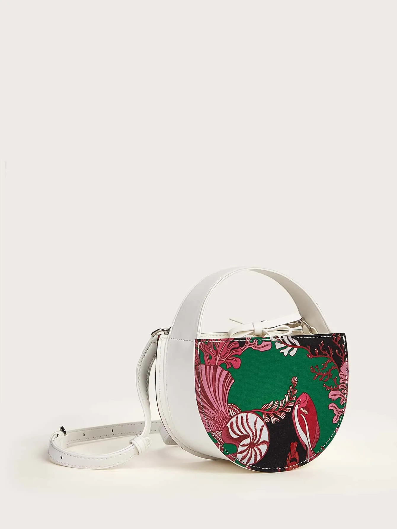 Graphic Satchel Bag