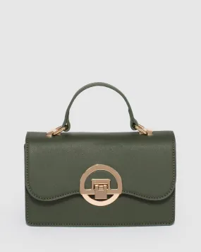 Green Tia Top Handle Bag