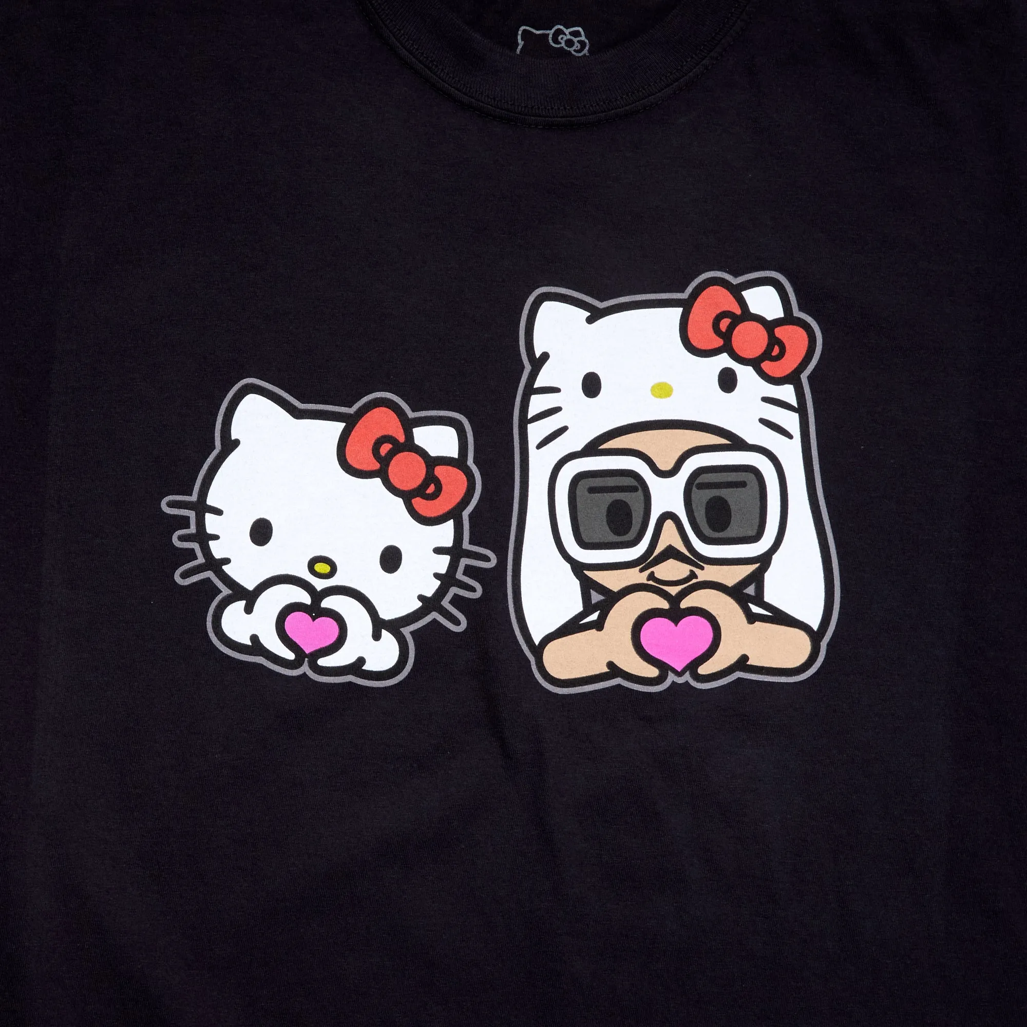 Hello Kitty x Bruno Mars Heart Hands Black Tee