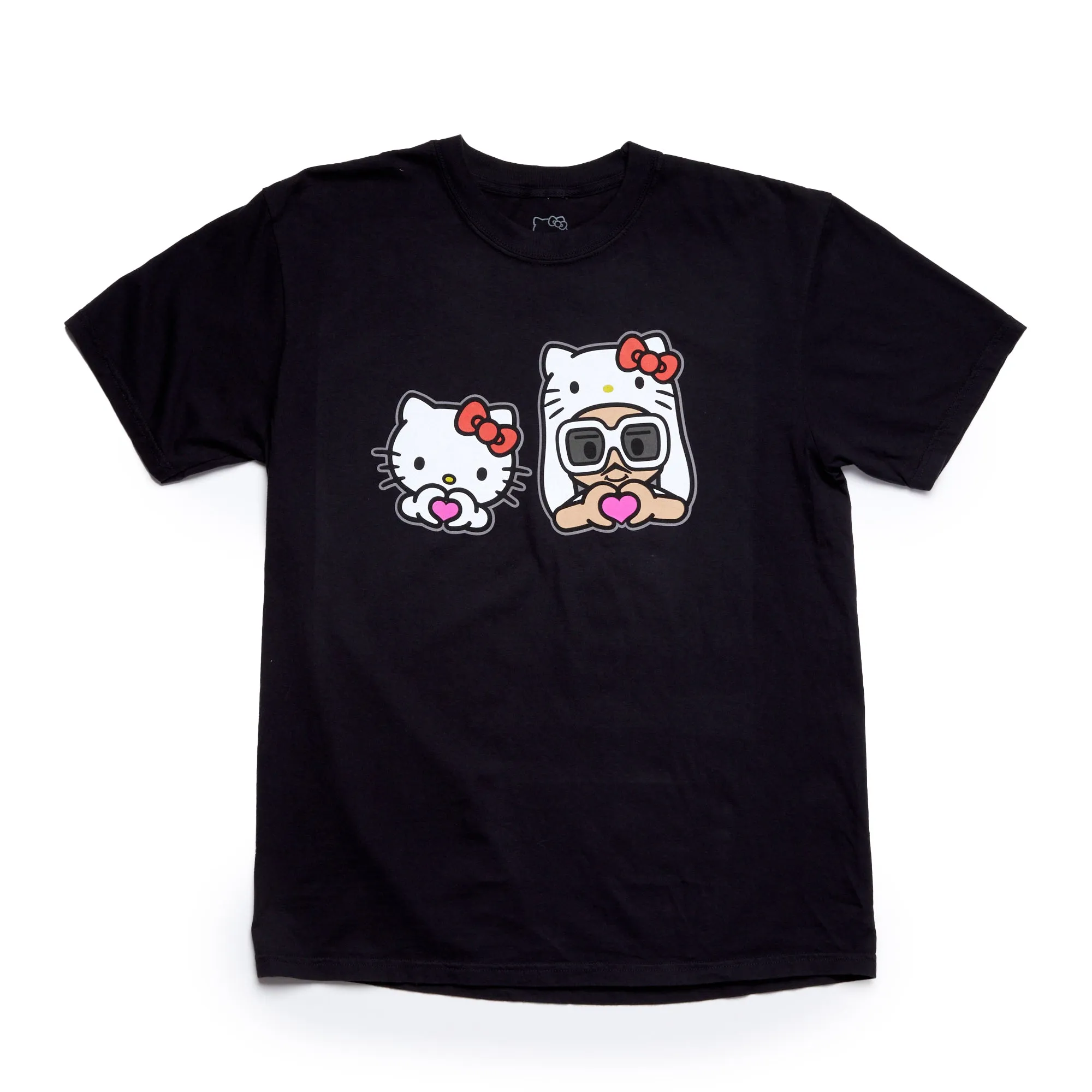 Hello Kitty x Bruno Mars Heart Hands Black Tee