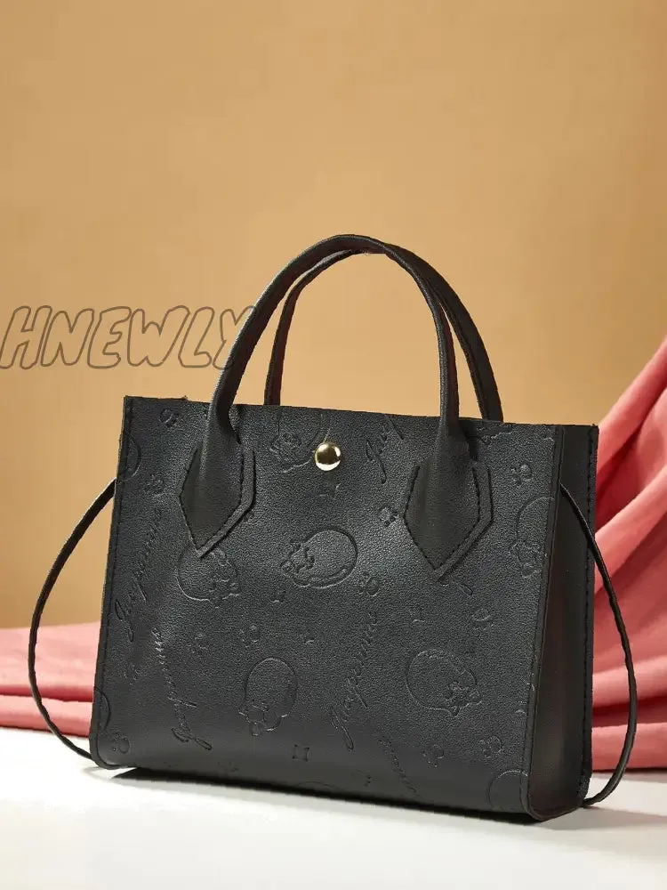 Hnewly - Cartoon Embossed Satchel Bag  - Women Satchels