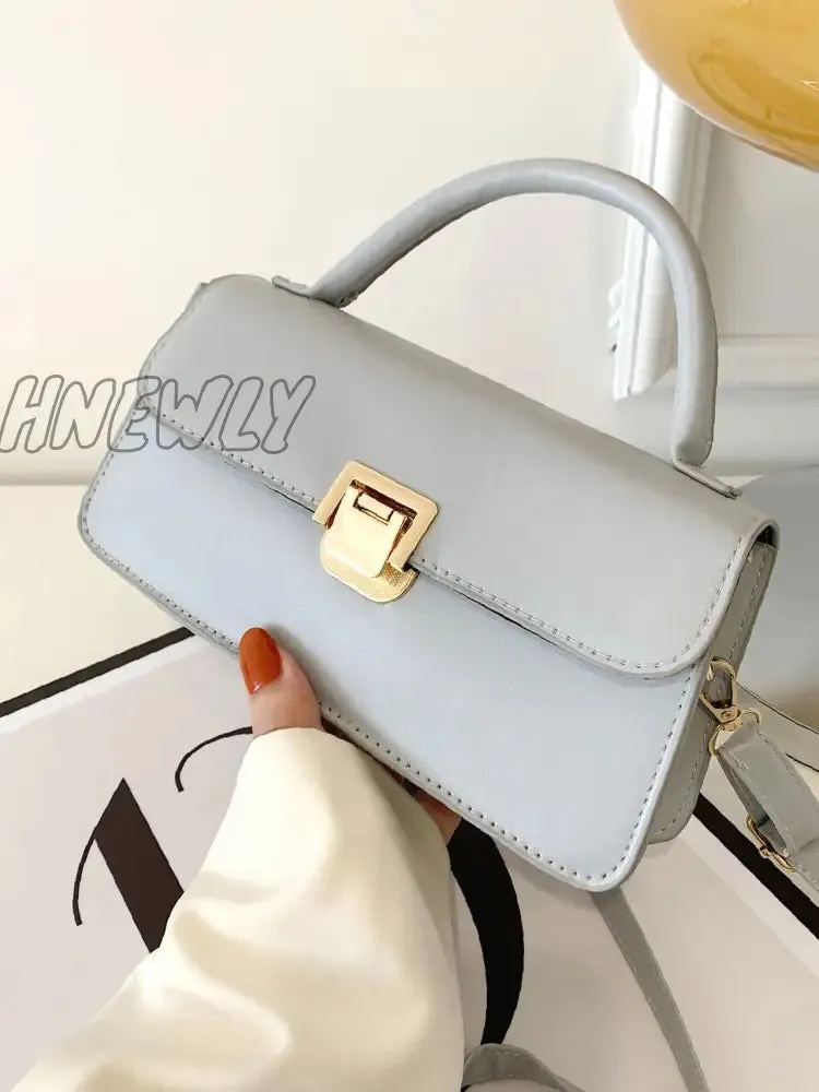 Hnewly - Minimalist Flap Square Bag  - Women Satchels