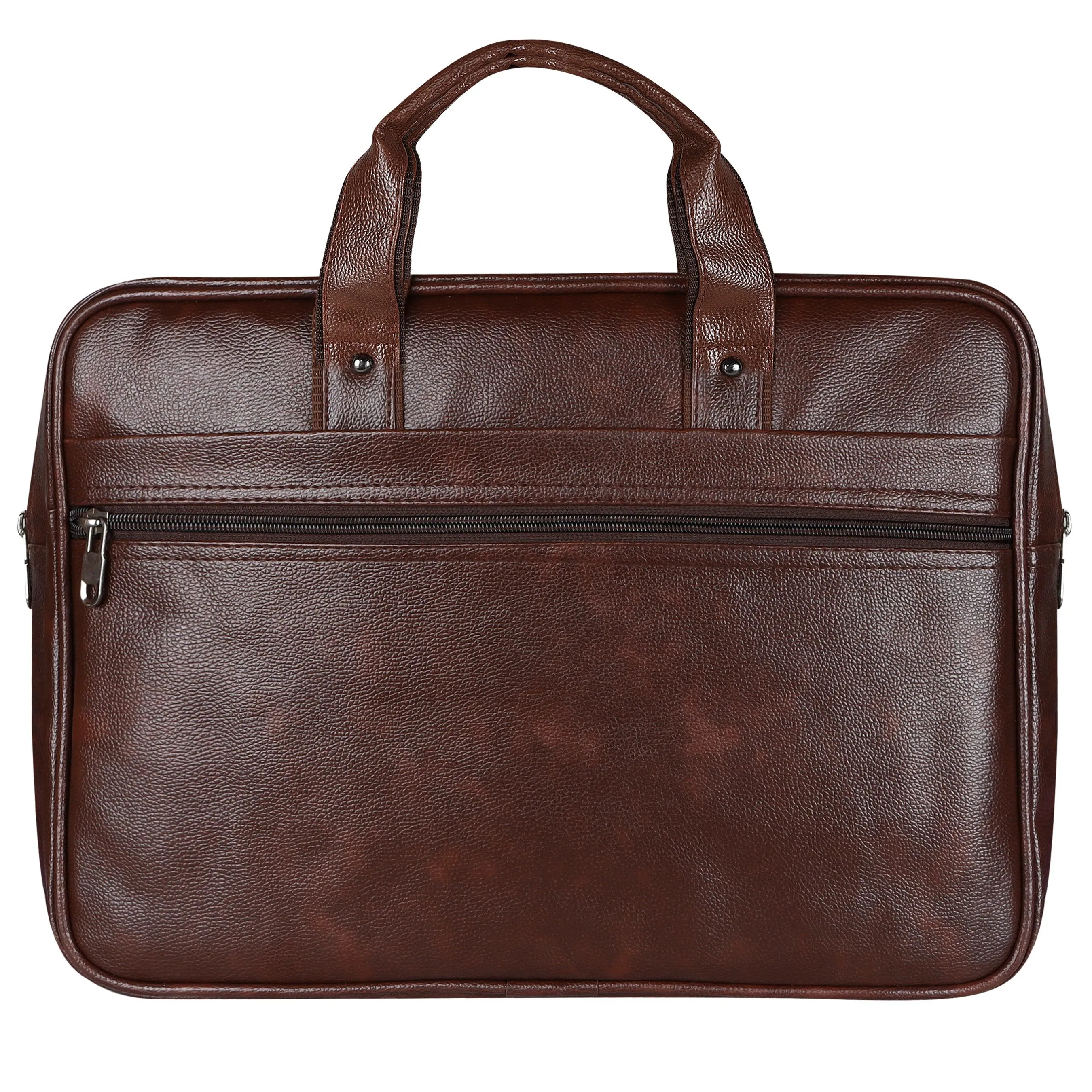 Jaxer Brown Leather Laptop Messenger Bag for Men - JXRMB009