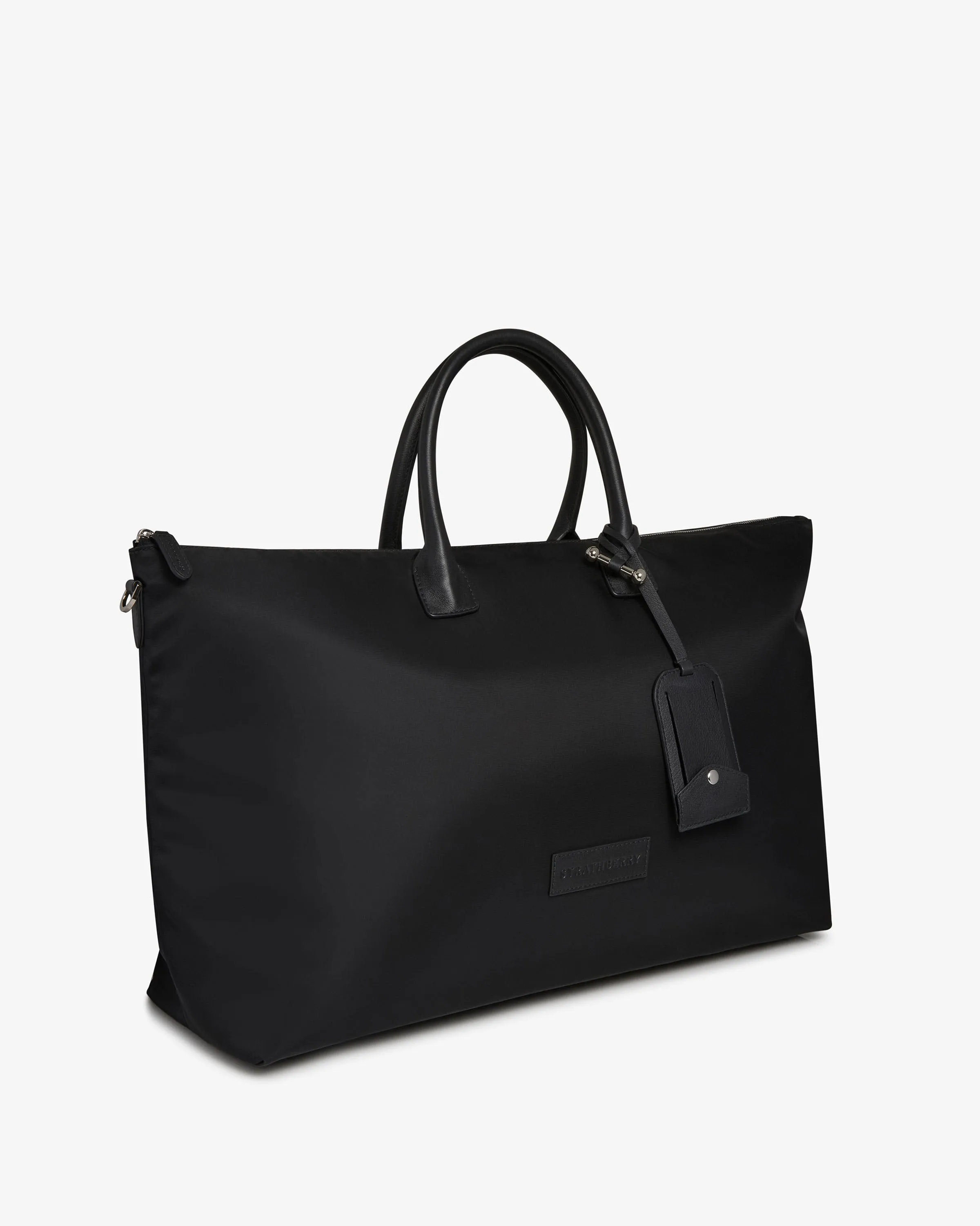 Large Travel Tote - Black Nylon