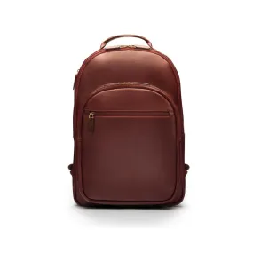 Leather 15" Laptop Backpack, Cambridge - Dark Tan