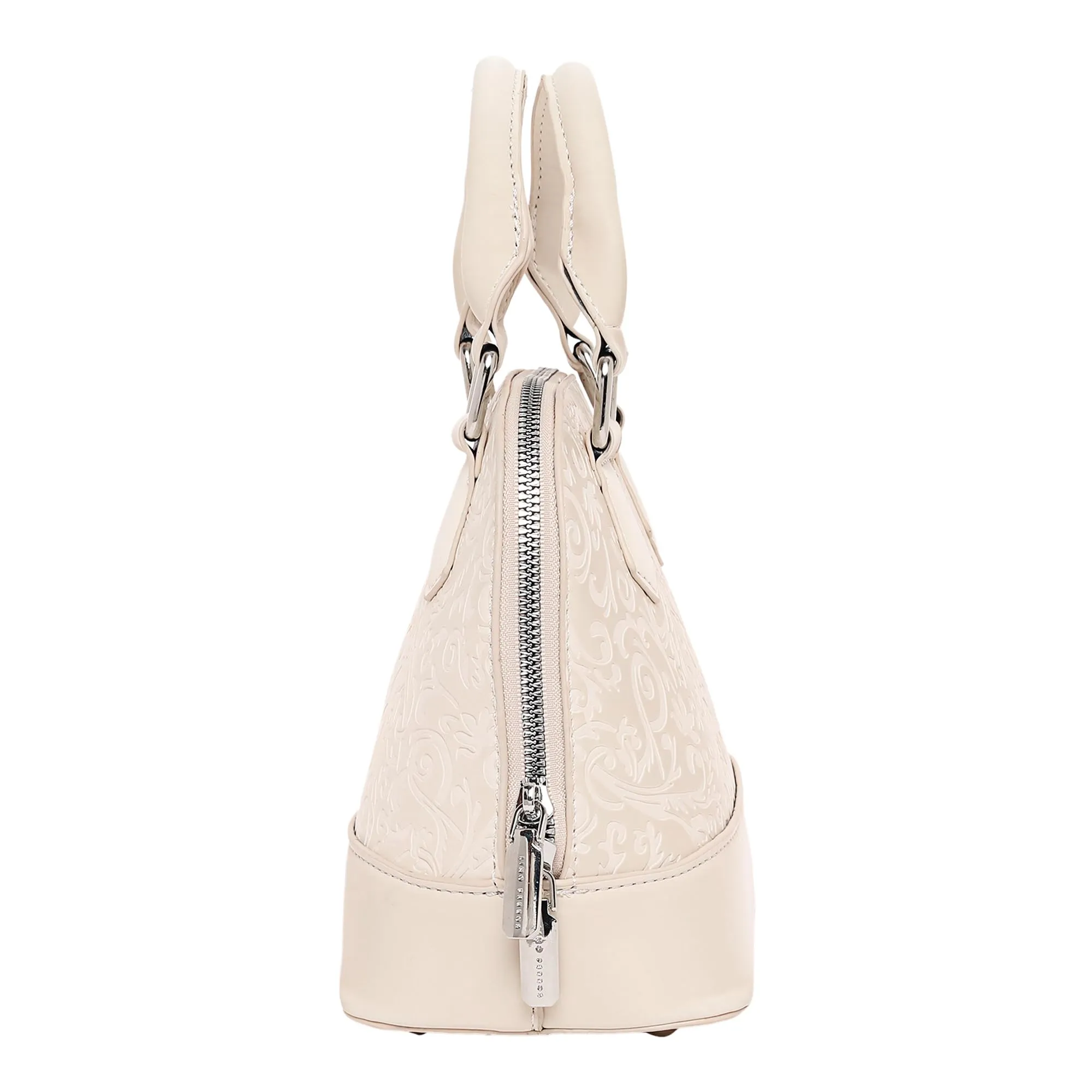 Lino Perros High Shine Mini Satchel Off-White