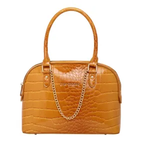 Lino Perros Women's Tan Satchel Bag