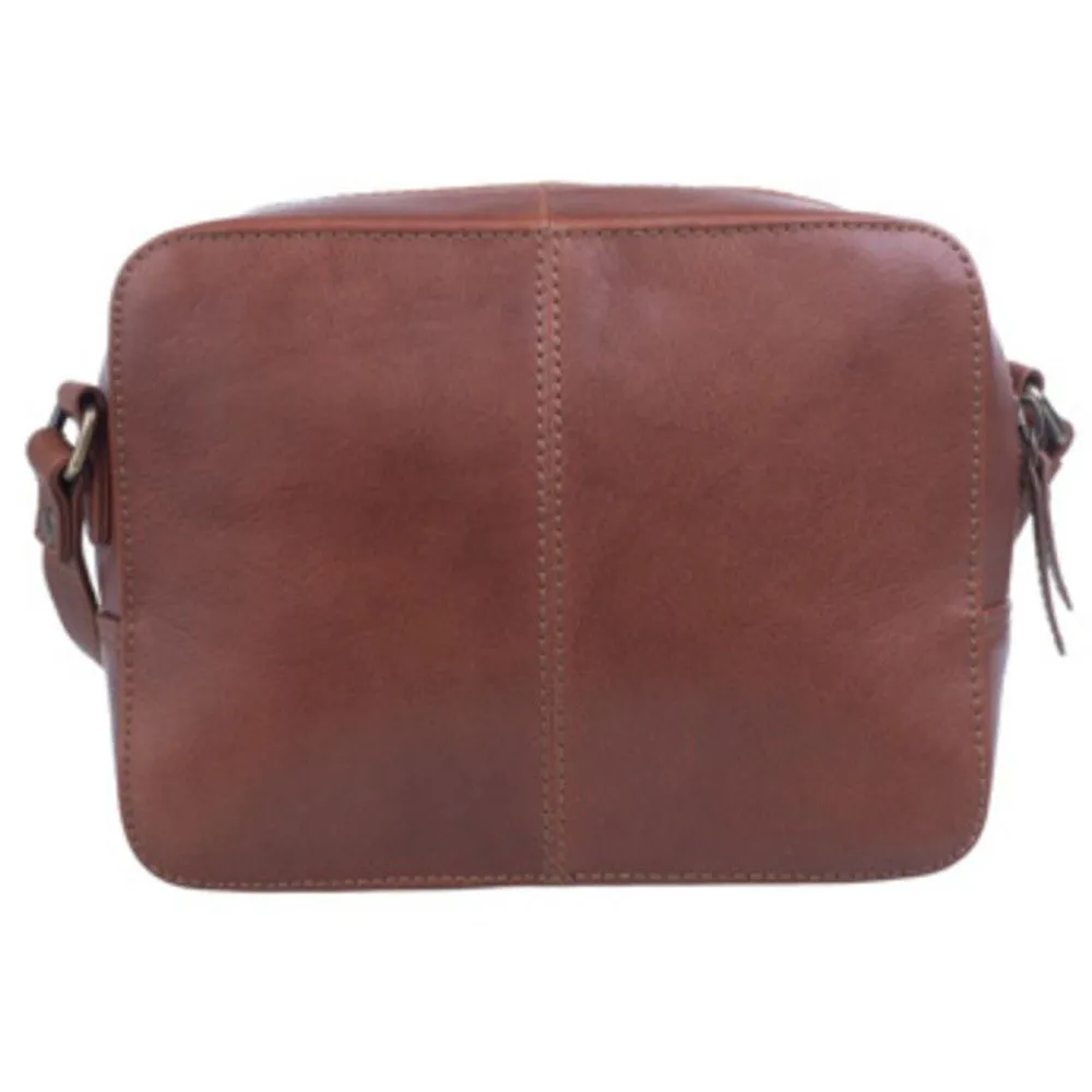 Mala Leather Tan Steed Compact Cross Body Bag