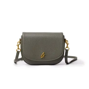 MEDIUM PEBBLE SHOULDER BAG - OLIVE GREEN