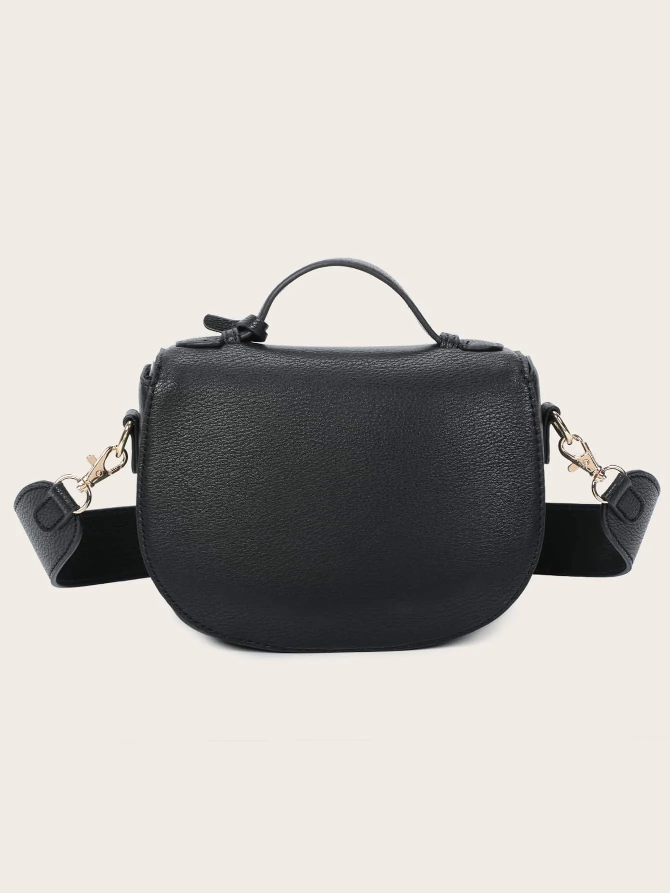 Minimalist Flap Saddle Bag