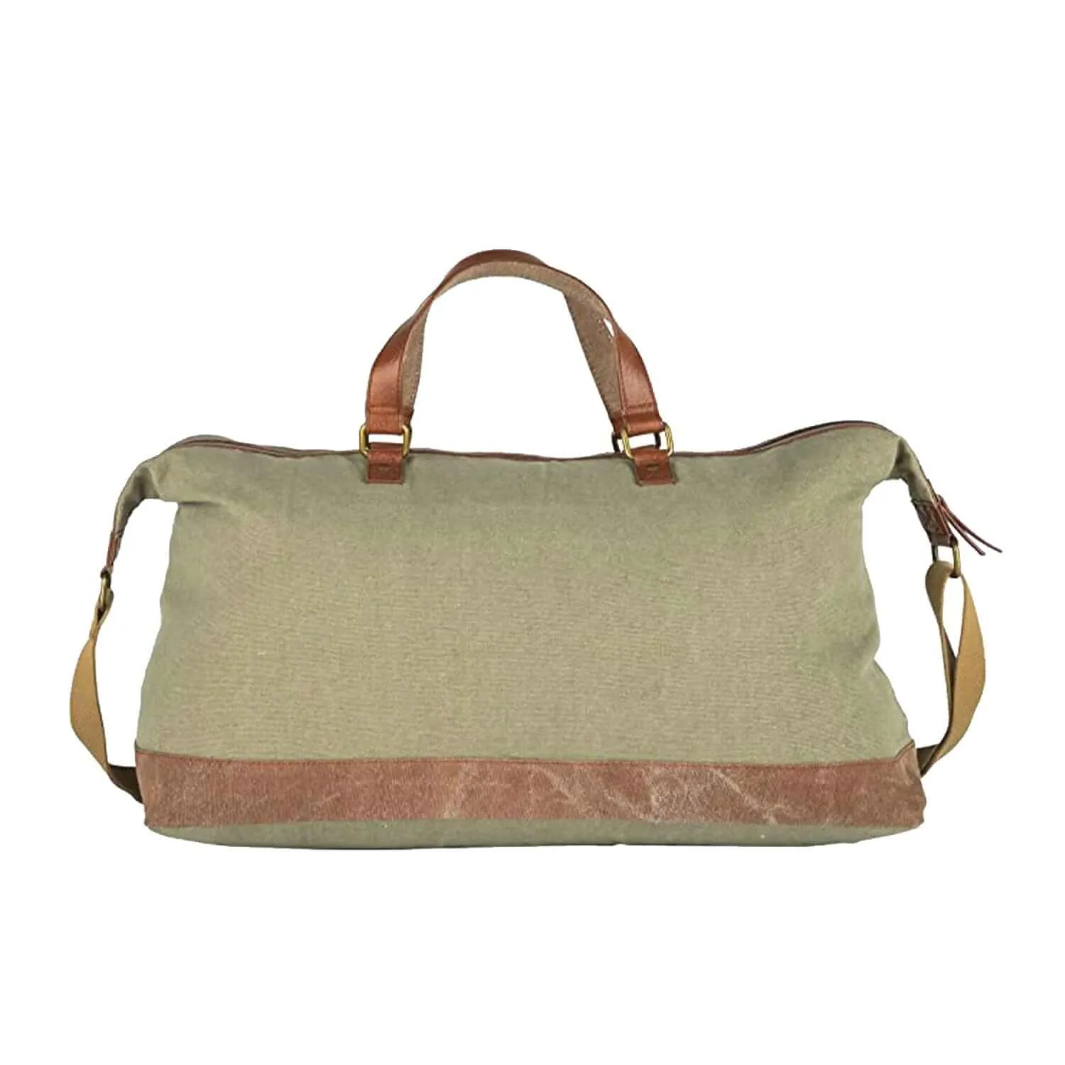 Mona B - Unisex Canvas Gym, Travel and Sports Duffel Bag (Moss, Large) - (MC-1002 C	)