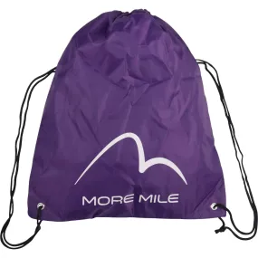 More Mile Logo Drawstring Gym Sack - Purple