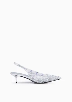 Newly Clear Inf. Heel Sling Backs Silver