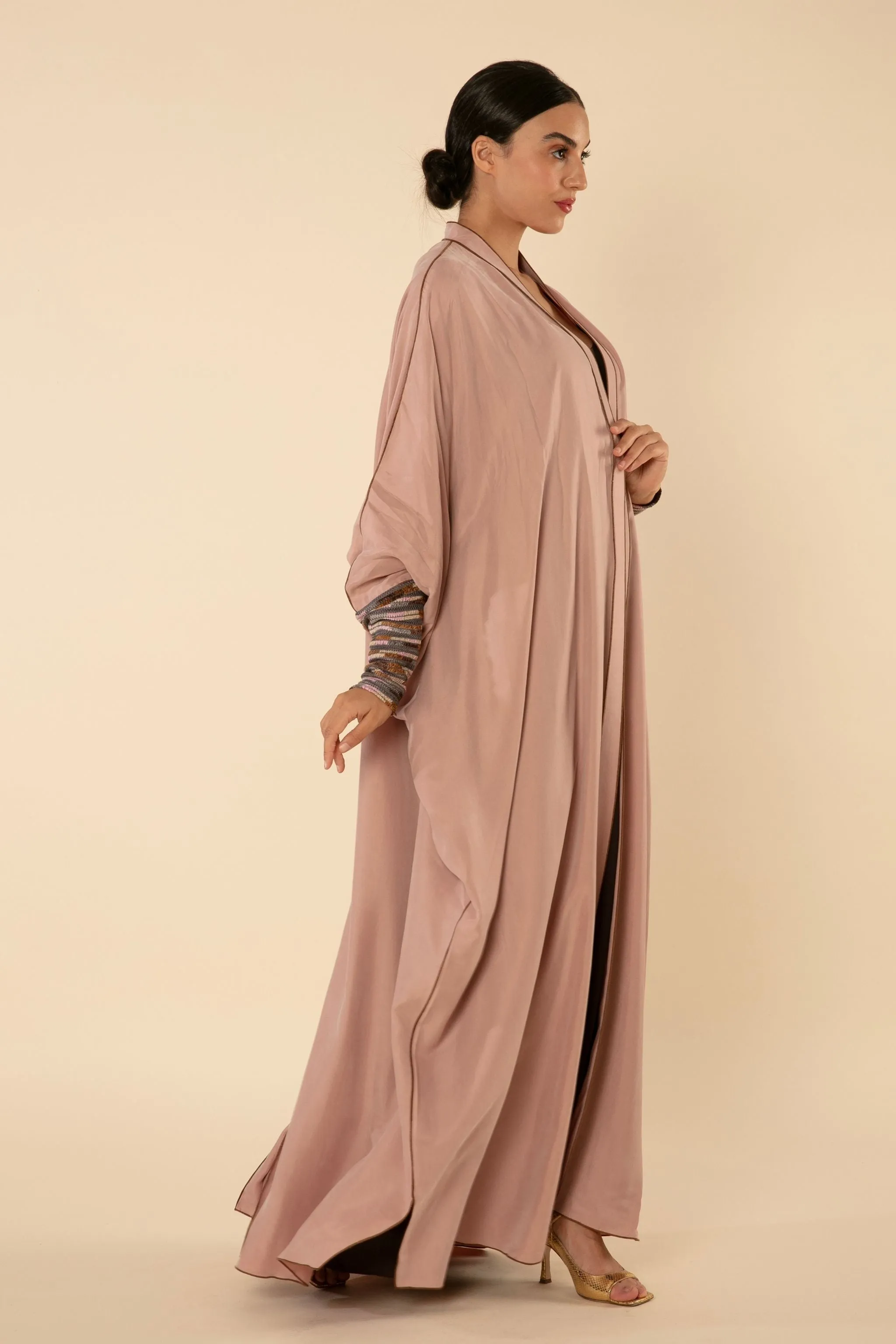 PETITE ORCHID CUPRO ABAYA