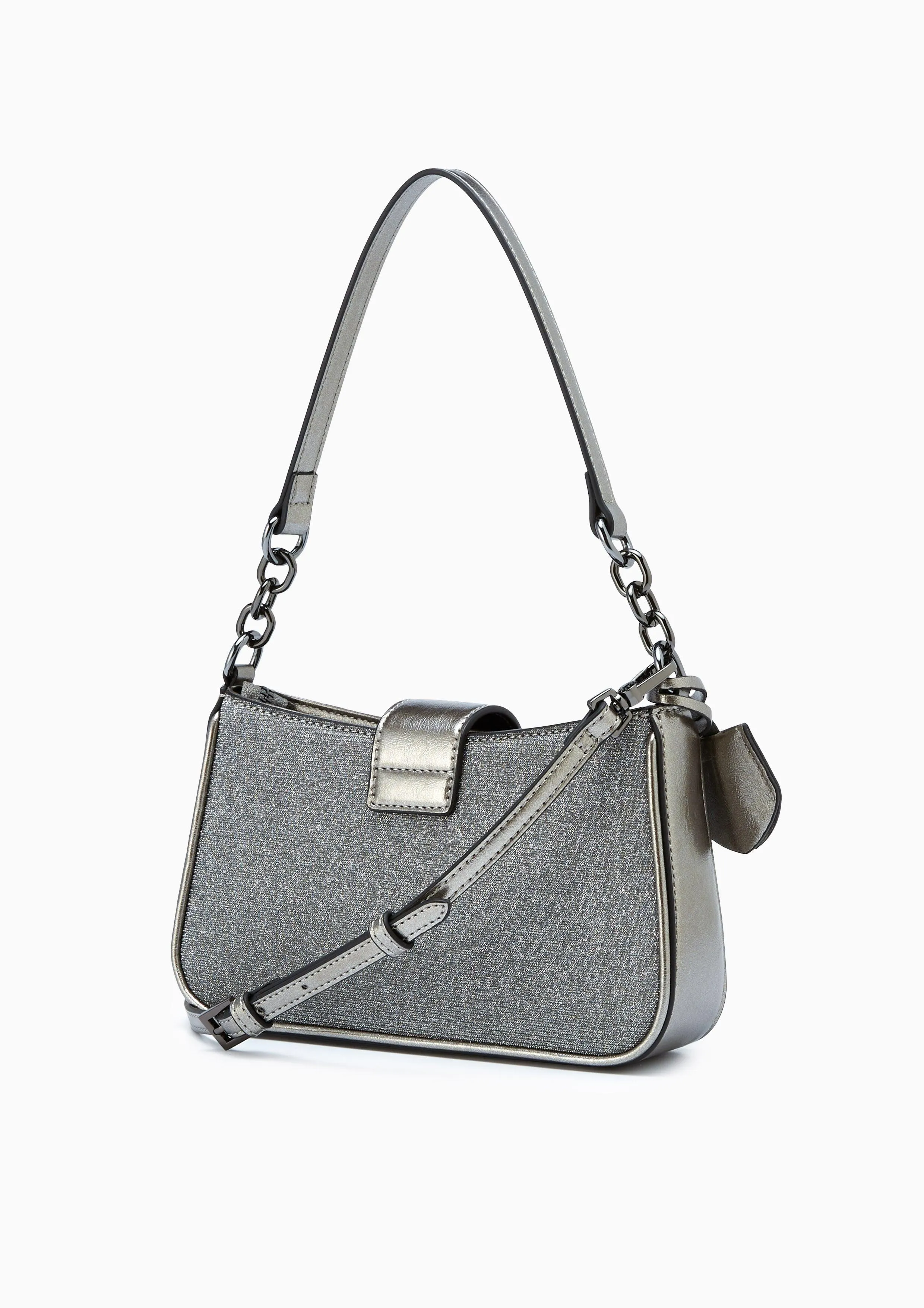 Ray Sparkle Shoulder Bag Silver