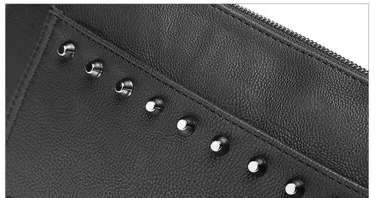 Rivets Handbag Skull Clutch Envelope Alternative Purse Bag for Girls Shoulder Bag Women-Bag