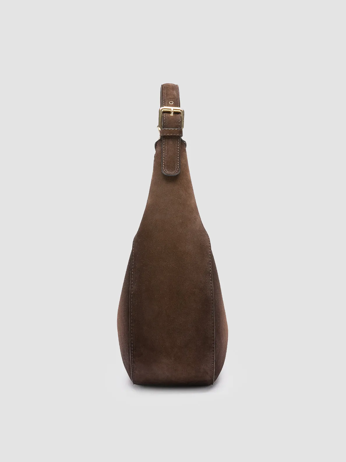 SADDLE 021 - Green Suede Handle Bag