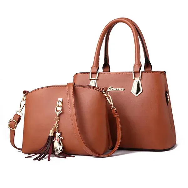 Sophisticated Saddle Handbag Duo