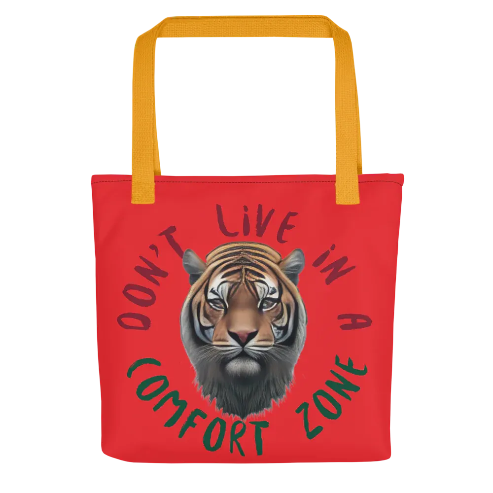 Spacious, Sturdy Tote Bag with print design - 15" x 15", Polyester fabric