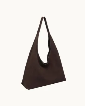 The Amber: Genuine Suede Leather Hobo