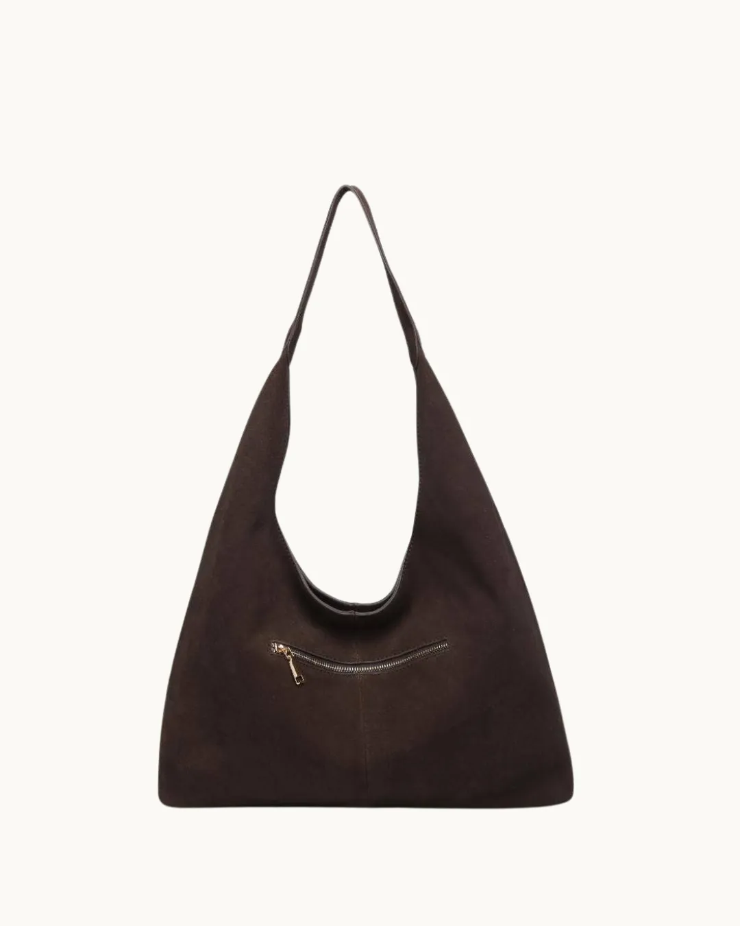 The Amber: Genuine Suede Leather Hobo