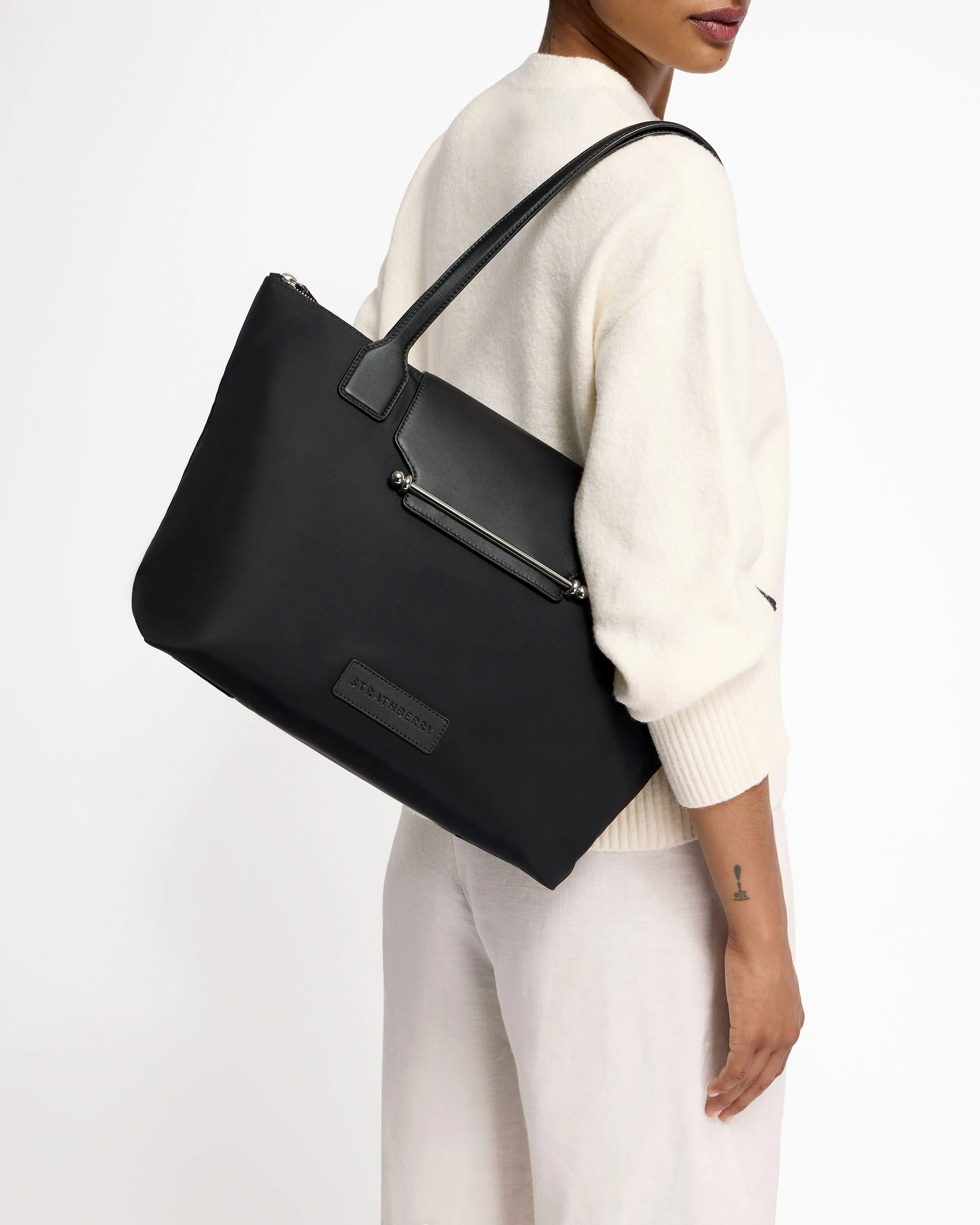 Travel Tote - Black Nylon