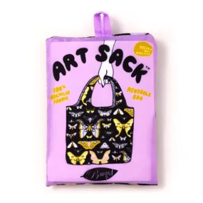 Yellow Owl Reusable Bag - Moths