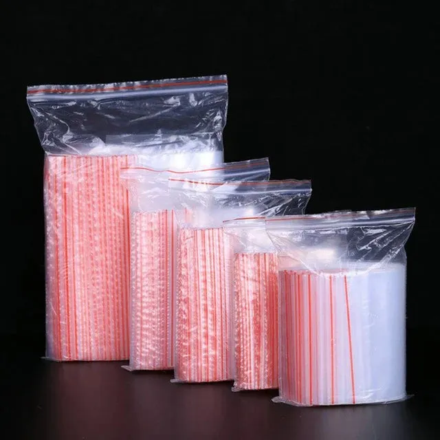 Zip Lock Bags Resealable 10x10cm 40mic 500pack