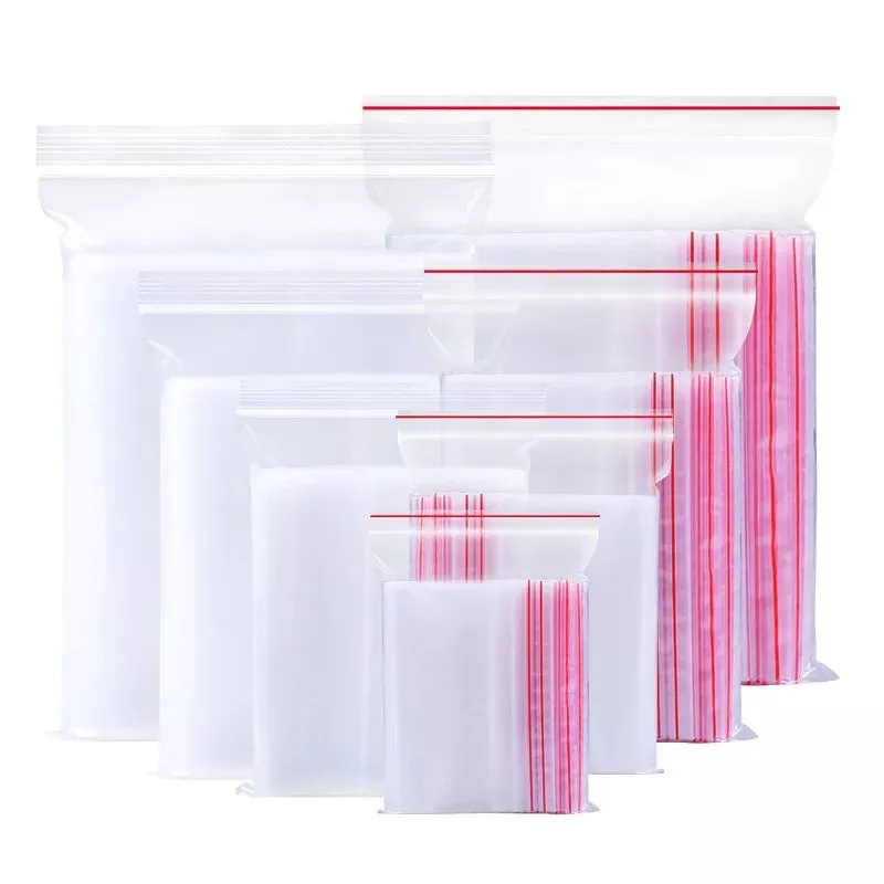 Zip Lock Bags Resealable 10x10cm 40mic 500pack